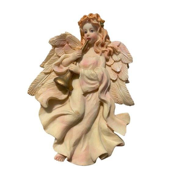 Angel Playing Trumpet Fridge Magnet Decor - Picture 1 of 2